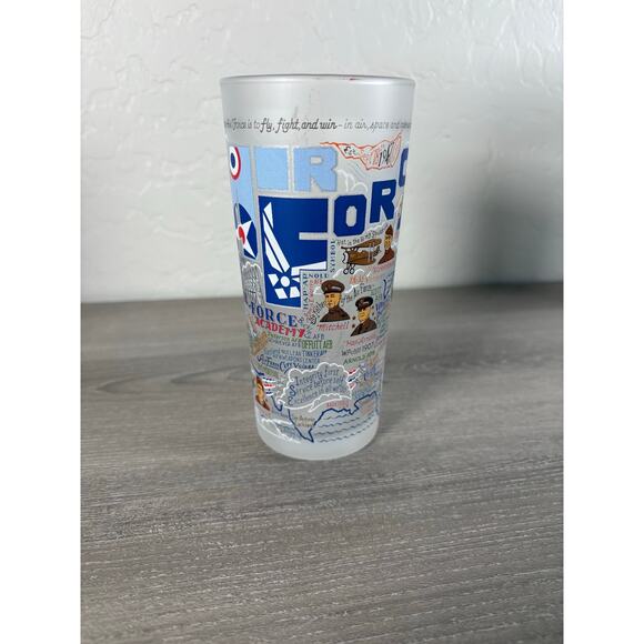 Catstudio Frosted Drinking Glass U.S. Air Force 2019 Map Design Frosted Tumbler - Picture 5 of 5
